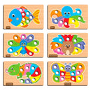 Jogo infantil Pega Pompom - Brinquedos
